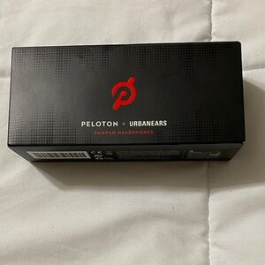 Peloton x Urbanears Black and Red Earbud Headphones